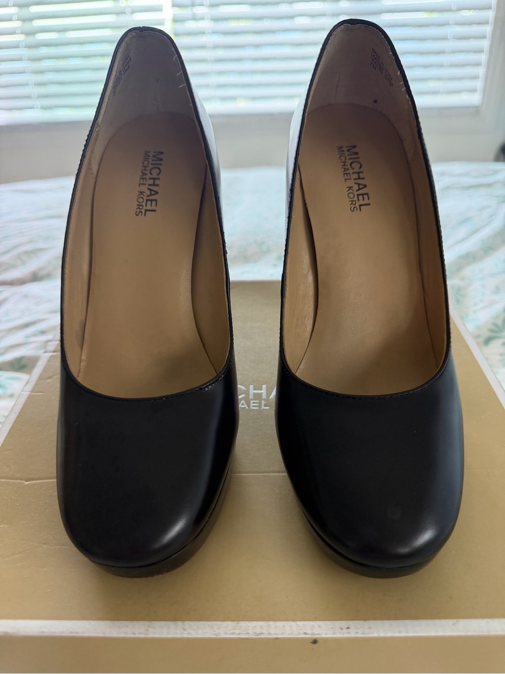 Michael Kors Dark Brown Leather Classic Pump - Women's